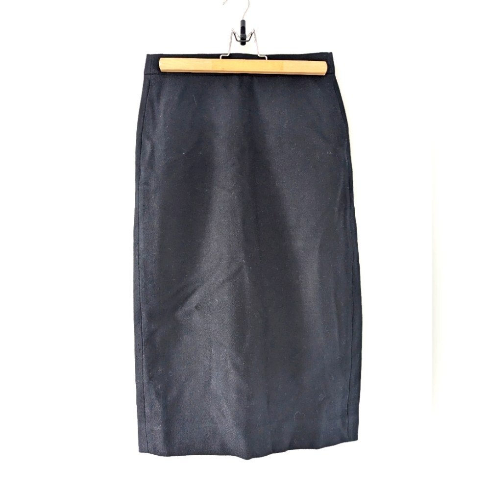 JCrew wool size 0 black skirt